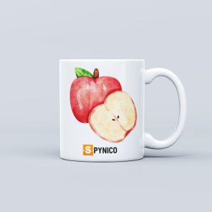 Fruit Theme Ceramic Mug - Apple