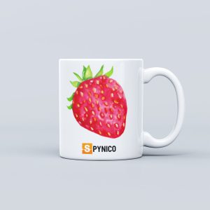 Fruit Theme Ceramic Mug - Strawberry