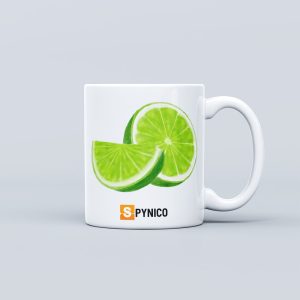 Fruit Theme Ceramic Mug - Lime