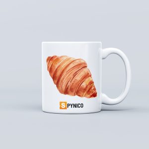 Food Themed Ceramic Mug - Croissant